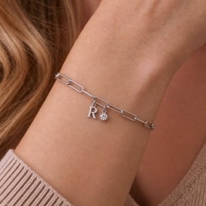 Pulsera Inicial Personalizada de Plata 925